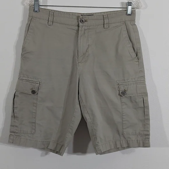🟢 (PHIL) Calvin Klein Flat Front Cargo Shorts Size 30 - Picture 2 of 12